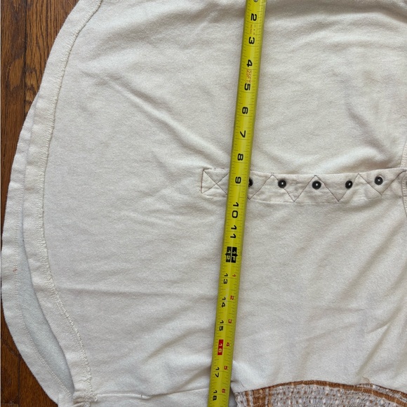 Free People Cream and Brown Boho Blouse - Picture 4 of 5